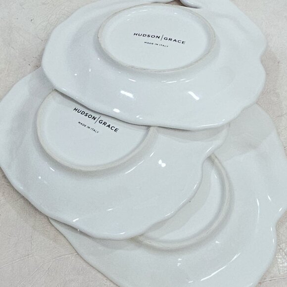 Set Of 3 Hudson Grace 6.25" Crab Small Plates, Made In Italy - Picture 5 of 6
